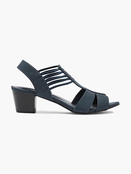 graceland heeled sandal blau deichmann