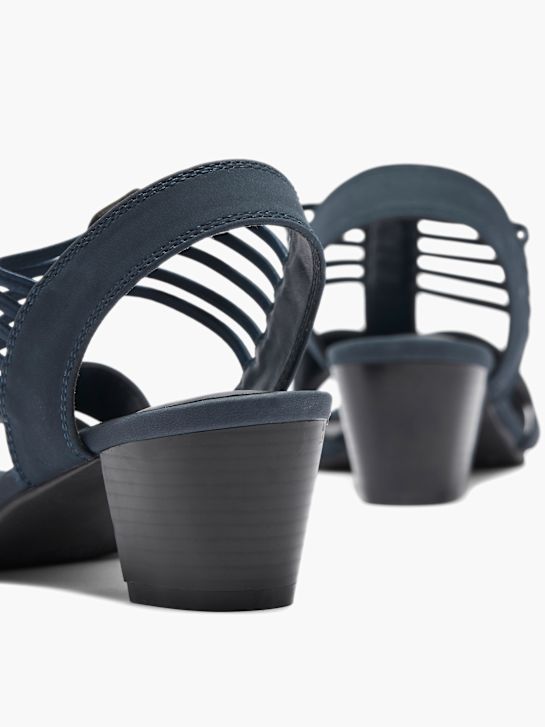 graceland heeled sandal blau deichmann