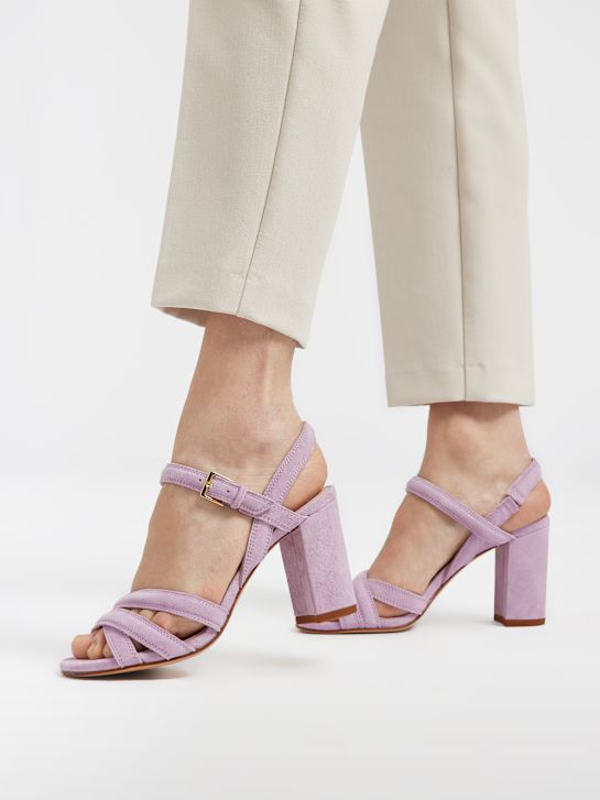 5th avenue heeled sandal purple deichmann