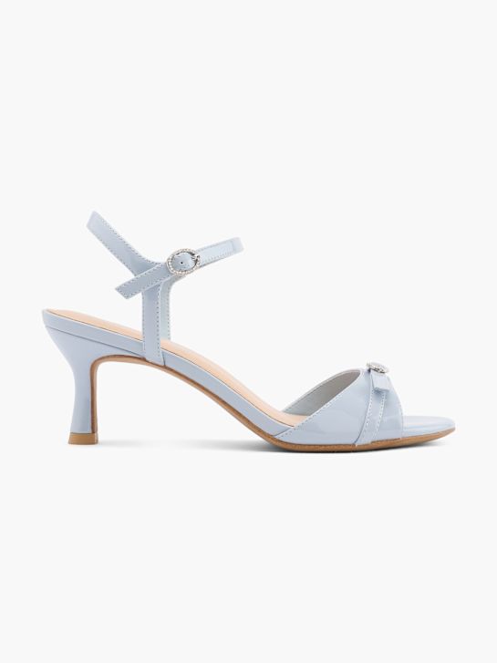 graceland heeled sandal blau deichmann
