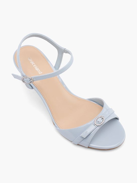 graceland heeled sandal blau deichmann