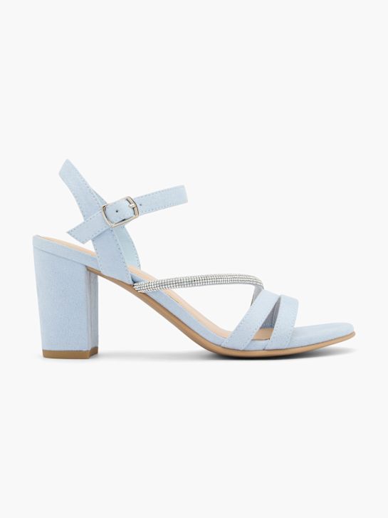 graceland heeled sandal blau deichmann