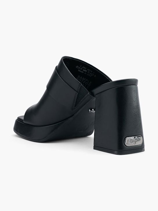 buffalo pantolette in schwarz deichmann