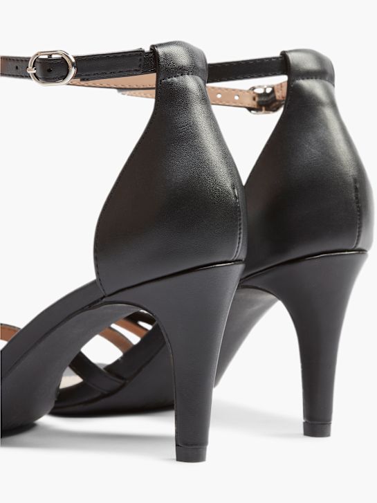 catwalk heeled sandal black deichmann