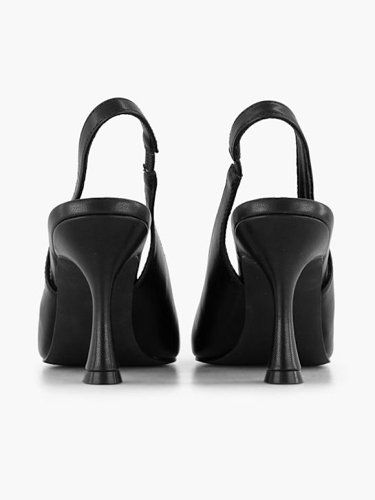 graceland slingback ferse schwarz deichmann