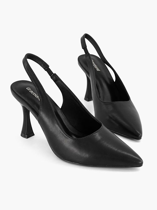 graceland slingback ferse schwarz deichmann