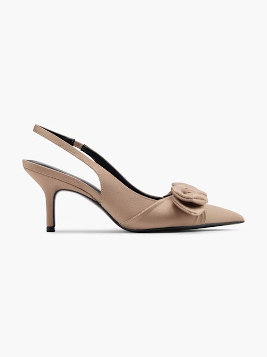 catwalk slingback ferse taupe deichmann
