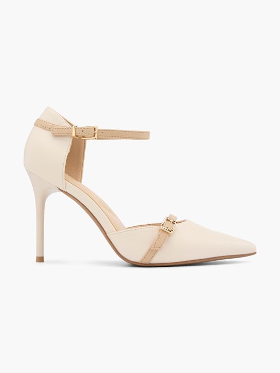 catwalk geschnallt ferse beige deichmann