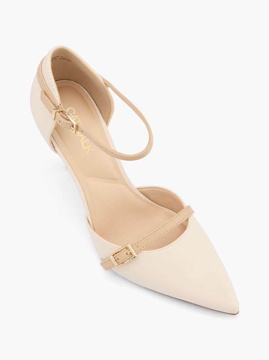 catwalk geschnallt ferse beige deichmann