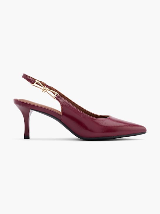 catwalk slingback ferse rot deichmann