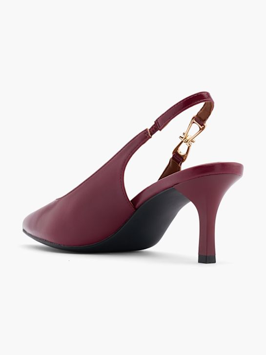 catwalk slingback ferse rot deichmann