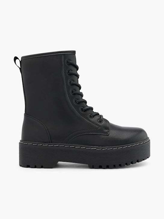 catwalk lace-up boot black deichmann