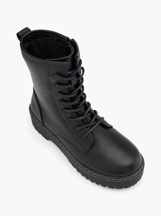 catwalk lace-up boot black deichmann