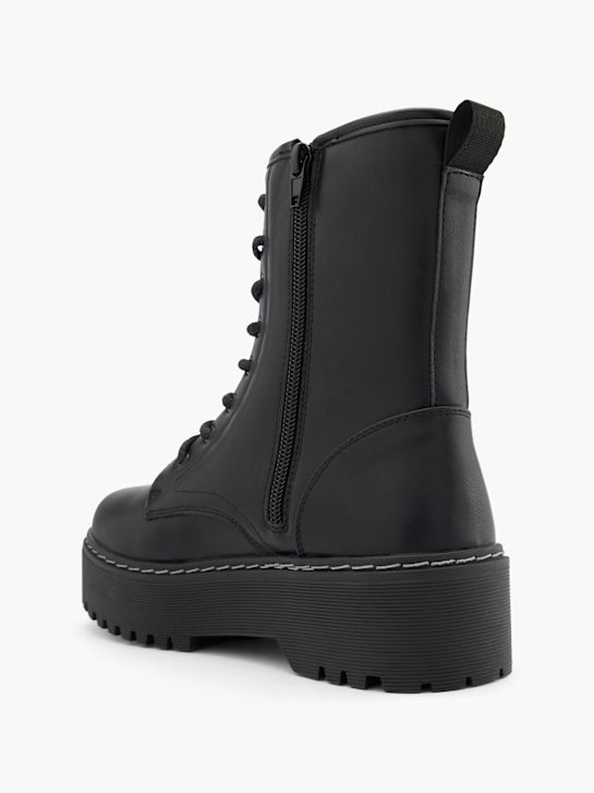 catwalk lace-up boot black deichmann