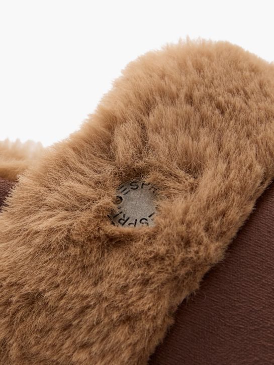 esprit plüsch slipper braun deichmann