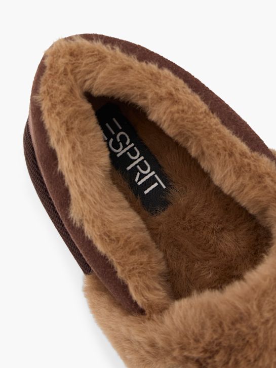 esprit plüsch slipper braun deichmann