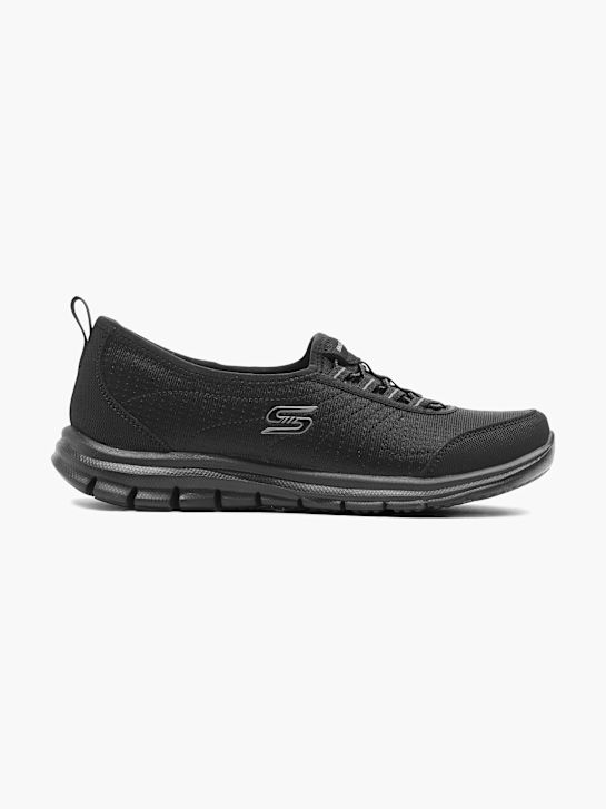 skechers belebt slip-on trainers black deichmann