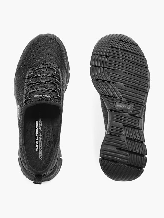 skechers belebt slip-on trainers black deichmann