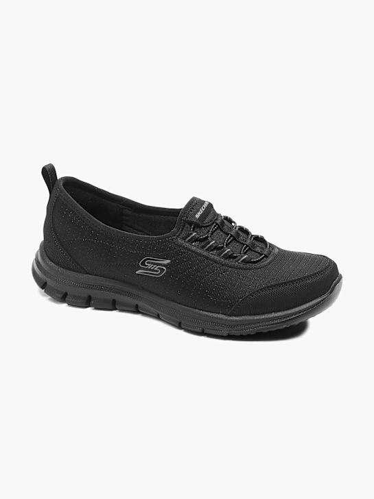 skechers belebt slip-on trainers black deichmann