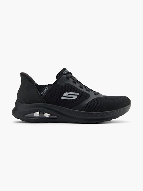 skechers con air amp swift-fit-slip-on trainers black deichmann
