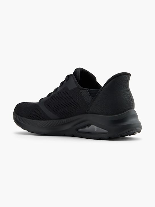 skechers con air amp swift-fit-slip-on trainers black deichmann