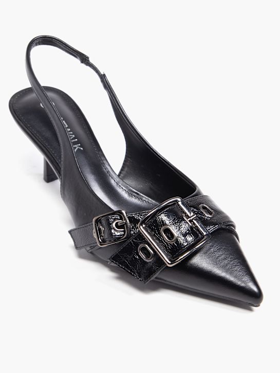 catwalk slingback ferse schwarz deichmann