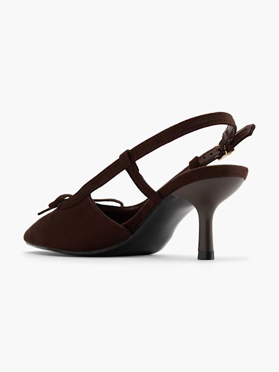 catwalk slingback heel brown deichmann
