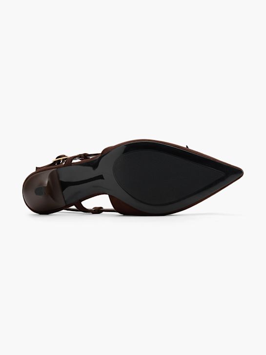 catwalk slingback heel brown deichmann