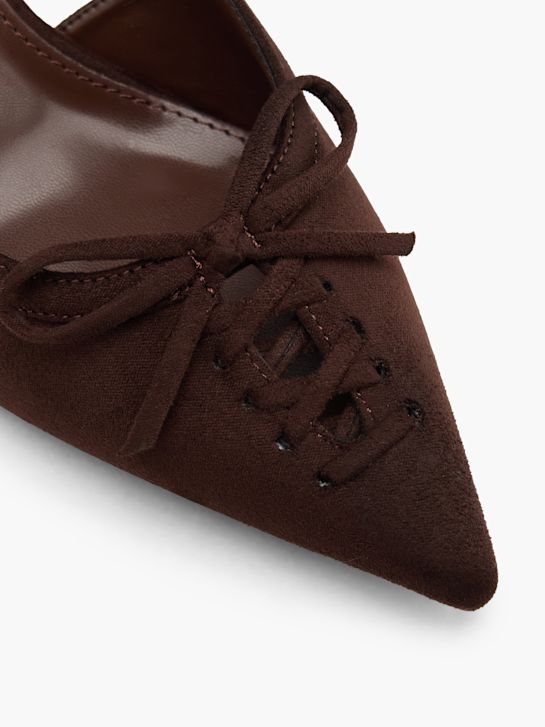 catwalk slingback heel brown deichmann