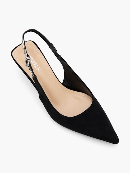catwalk slingback ferse schwarz deichmann