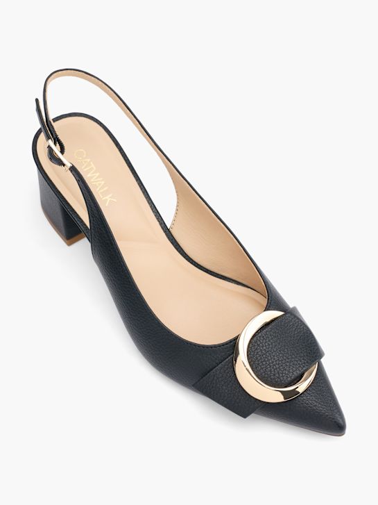 catwalk slingback ferse schwarz deichmann