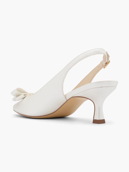 catwalk slingback ferse weiß deichmann