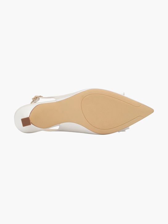 catwalk slingback ferse weiß deichmann