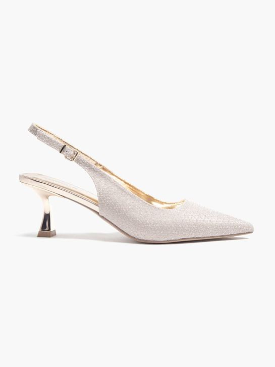 catwalk slingback ferse rose gold deichmann