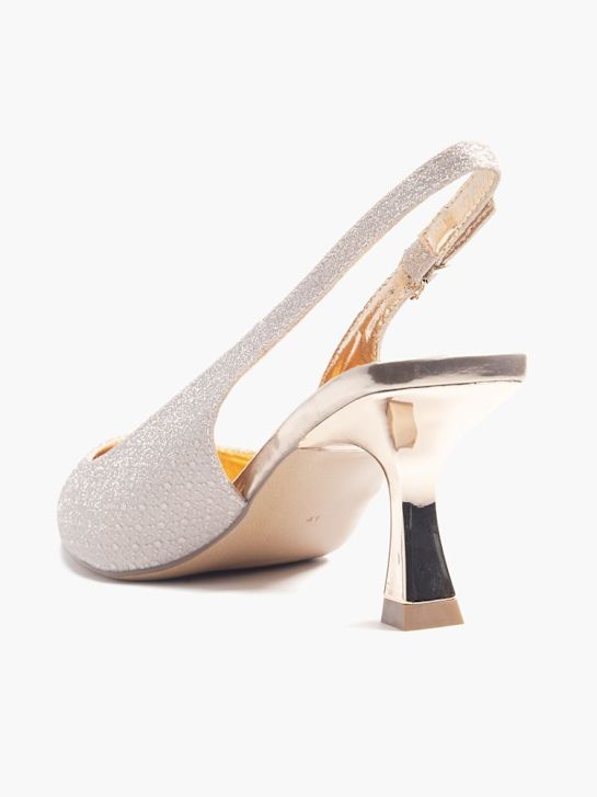 catwalk slingback ferse rose gold deichmann