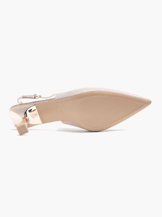 catwalk slingback ferse rose gold deichmann
