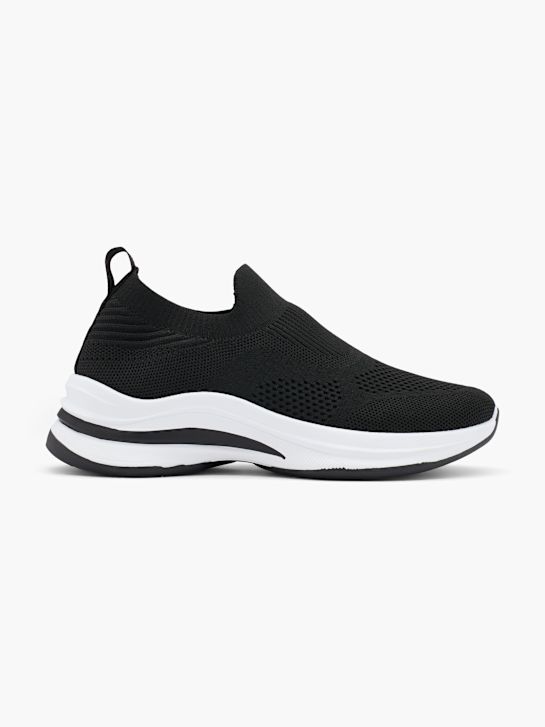graceland slip-on trainers black deichmann