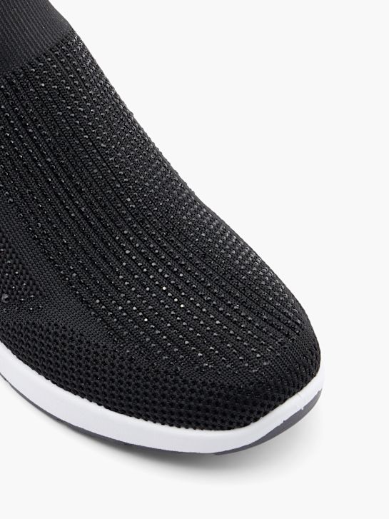 graceland slip-on trainers black deichmann
