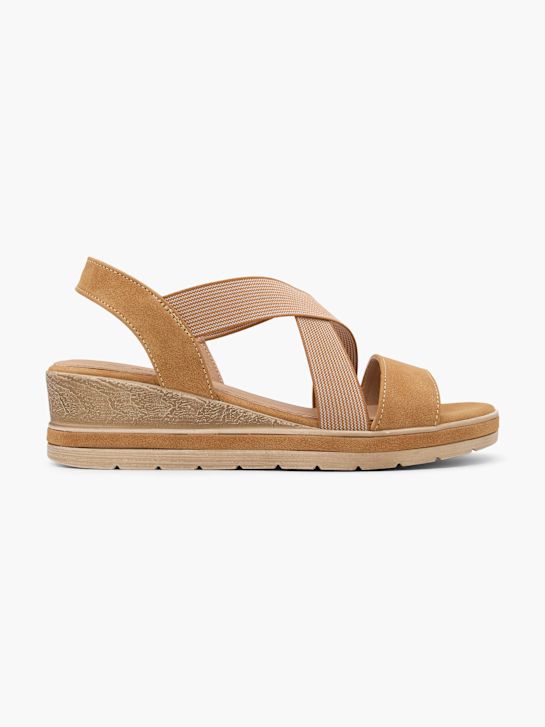 graceland heeled sandal beige deichmann