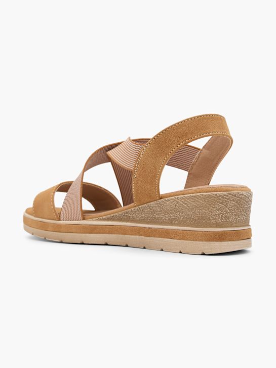 graceland heeled sandal beige deichmann