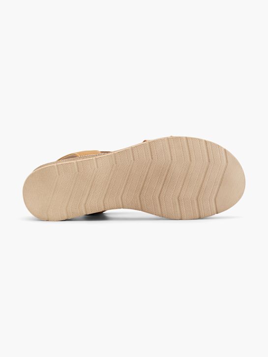 graceland heeled sandal beige deichmann