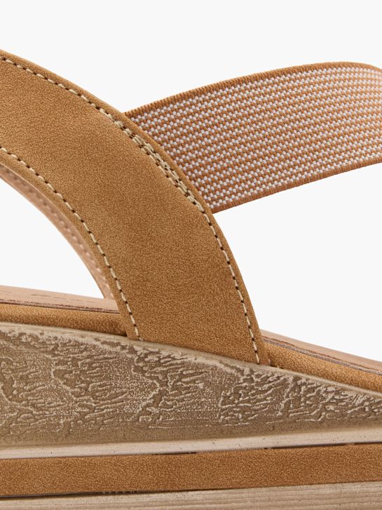graceland heeled sandal beige deichmann