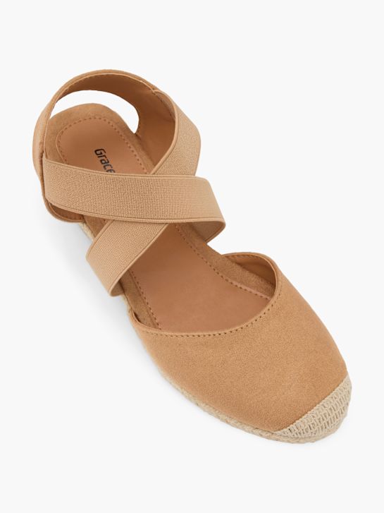 graceland heeled sandal beige deichmann