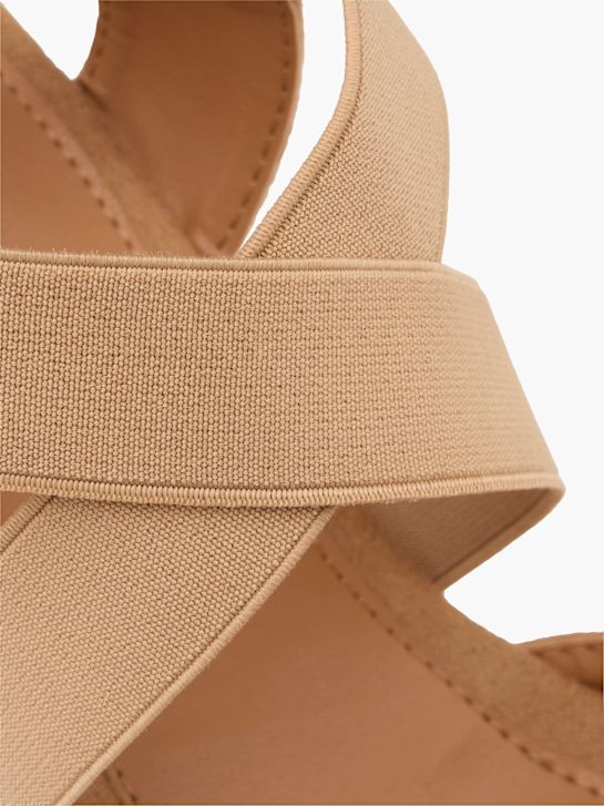 graceland heeled sandal beige deichmann