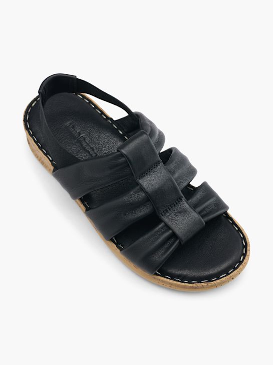 hush welpen heeled sandal black deichmann