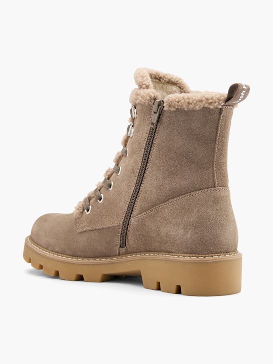 hush welpen lace-up-boot-taupe deichmann