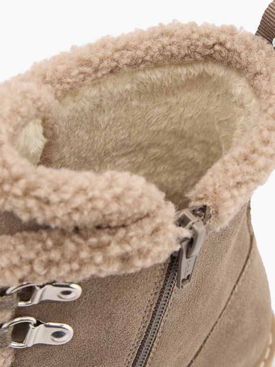 hush welpen lace-up-boot-taupe deichmann