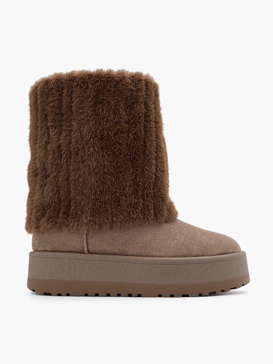 graceland winterstiefel braun deichmann