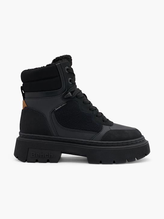 bank lace-up boot black deichmann